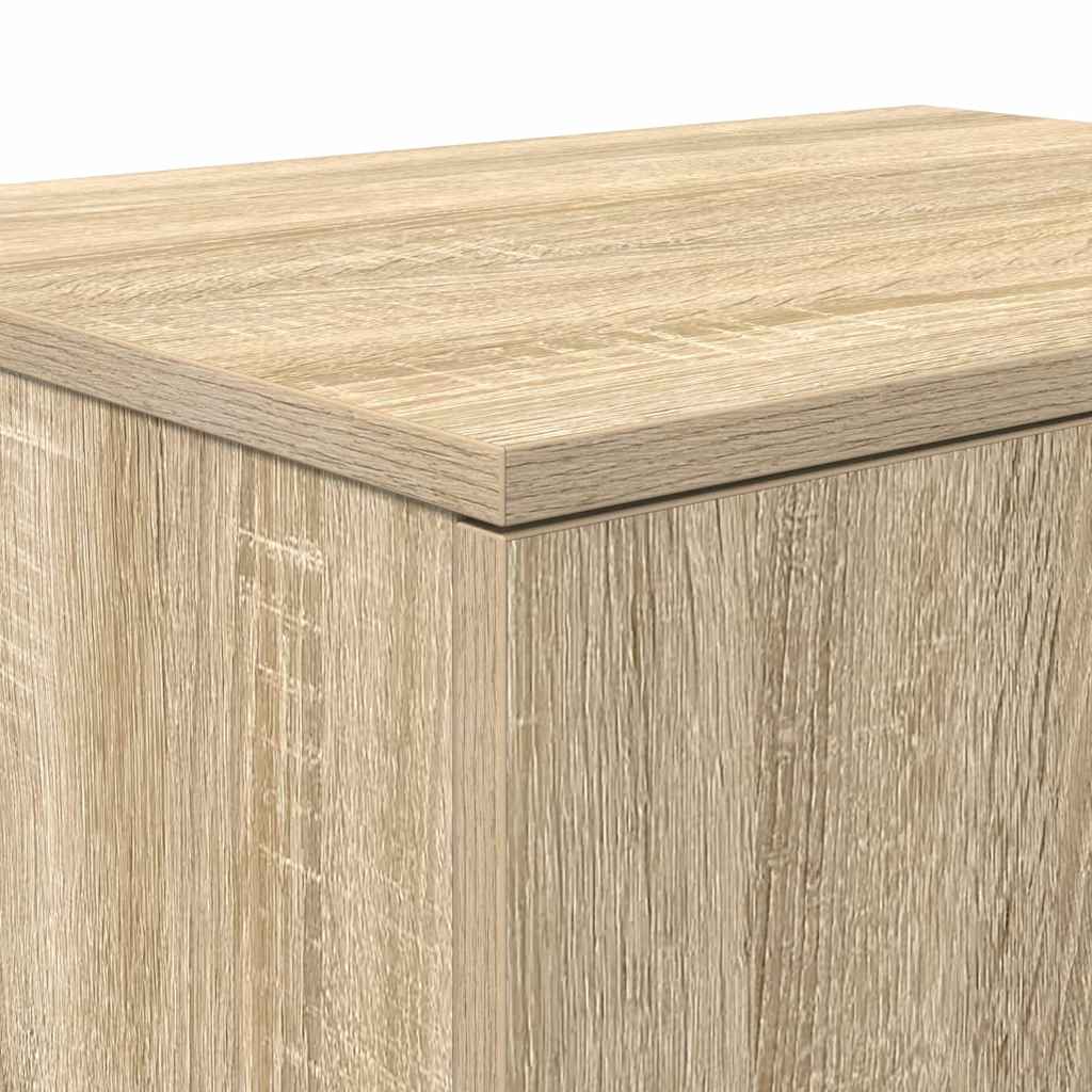 Opbergkast 2 pcs Sonoma Eiken 127 x 41 x 40 cm Bewerkt hout is nu te koop bij PeponiXL, paradijselijk wonen!