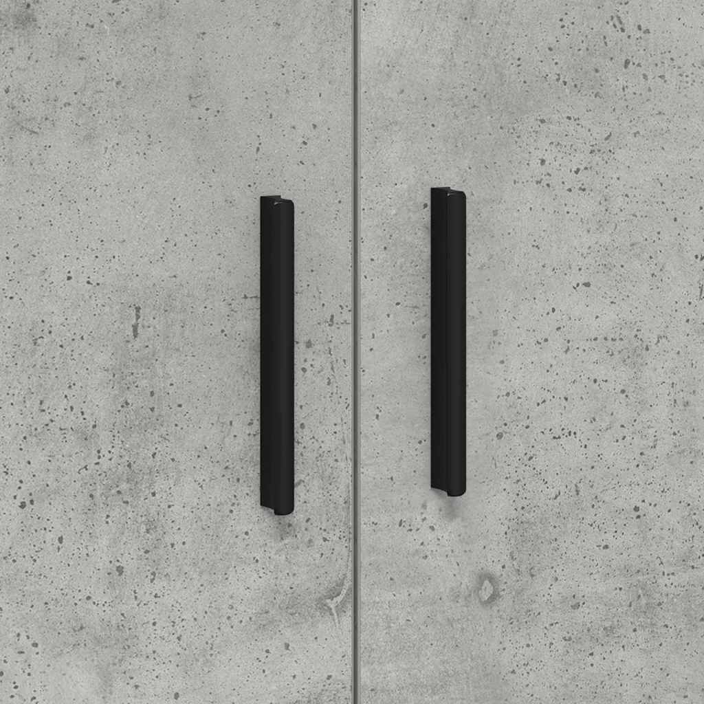 Opbergkast 2 pcs Beton Grijs 127 x 41 x 40 cm Bewerkt hout is nu te koop bij PeponiXL, paradijselijk wonen!