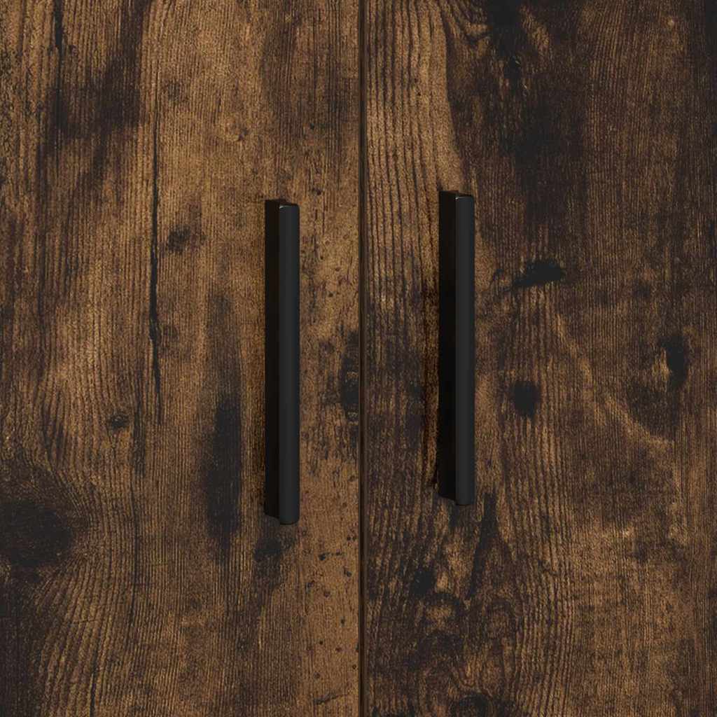 Opbergkast 2 pcs Gerookt eiken 108 x 41 x 40 cm Bewerkt hout is nu te koop bij PeponiXL, paradijselijk wonen!