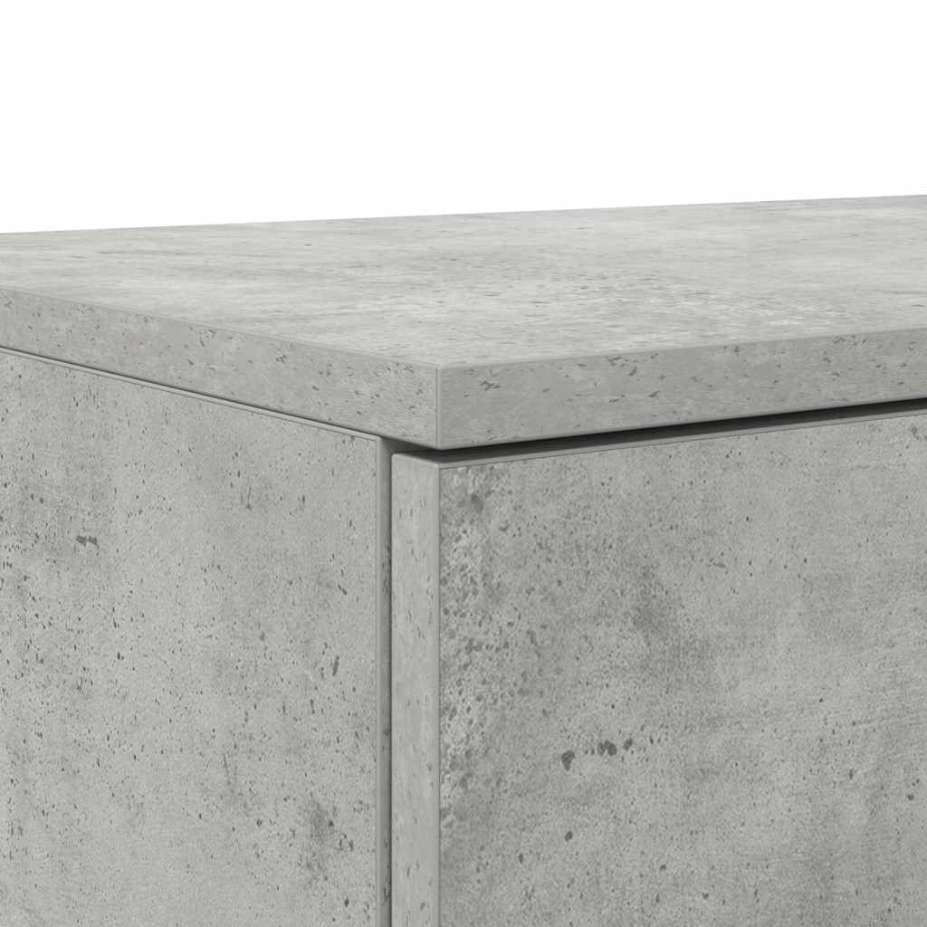 Bedlades met lade Beton Grijs 100 x 36,5 x 16,5 cm Bewerkt hout is nu te koop bij PeponiXL, paradijselijk wonen!