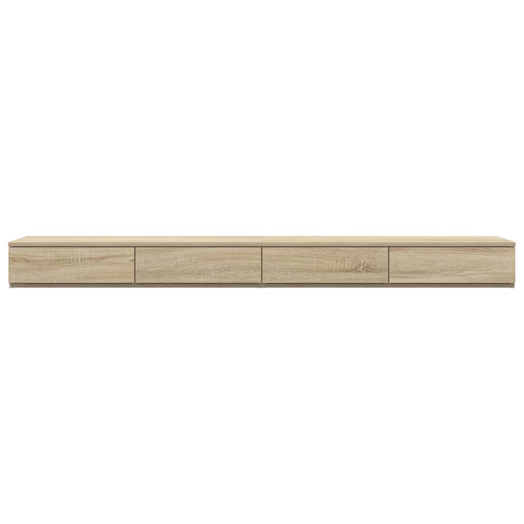 Bedlades Sonoma Eiken 200 x 36,5 x 16,5 cm Bewerkt hout is nu te koop bij PeponiXL, paradijselijk wonen!
