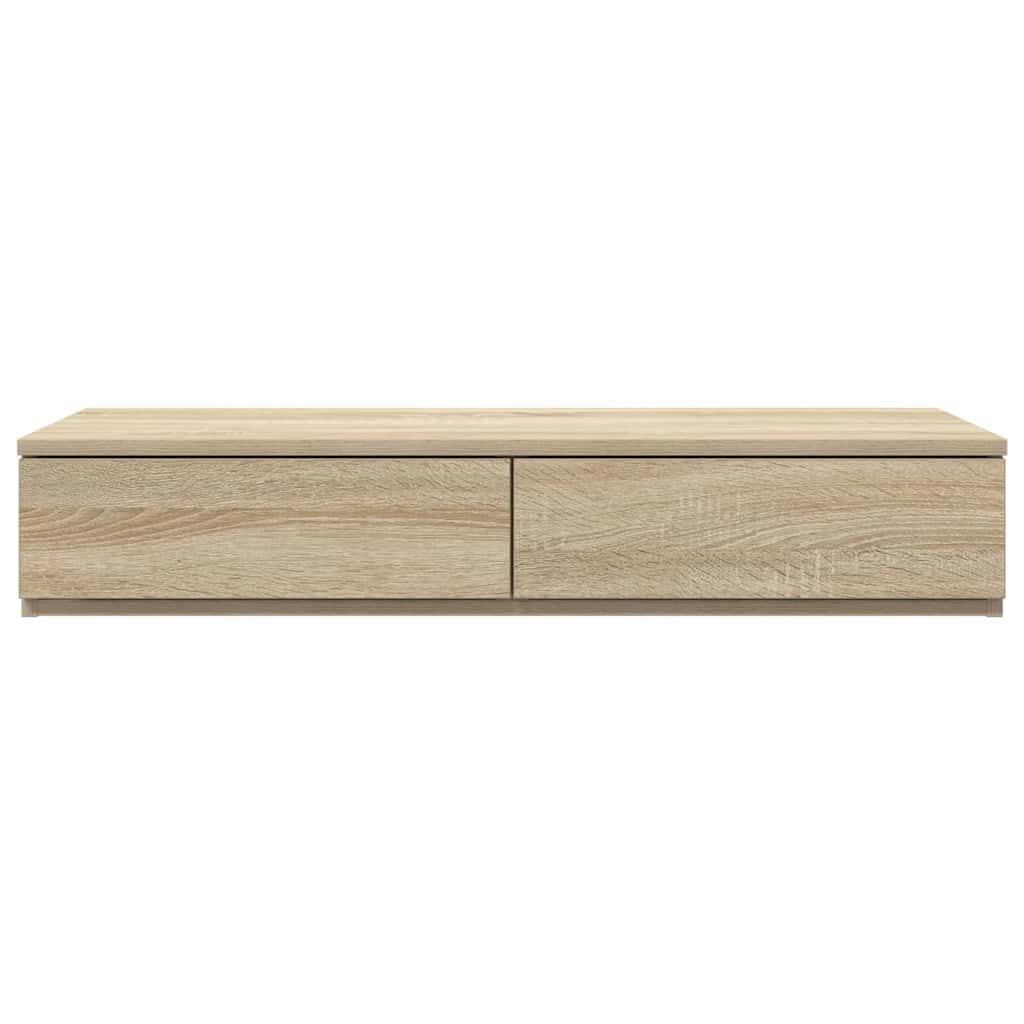 Bedlades met lade Sonoma Eiken 90 x 36,5 x 16,5 cm Bewerkt hout is nu te koop bij PeponiXL, paradijselijk wonen!