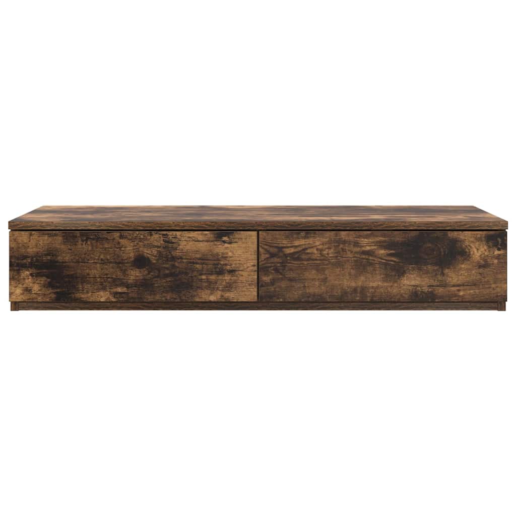 Bedlades Gerookt eiken 90 x 36,5 x 16,5 cm Bewerkt hout is nu te koop bij PeponiXL, paradijselijk wonen!