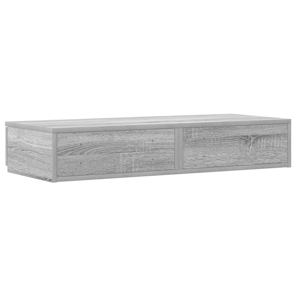 Bedlades met lade Grijs Sonoma 90 x 36,5 x 16,5 cm Bewerkt hout is nu te koop bij PeponiXL, paradijselijk wonen!