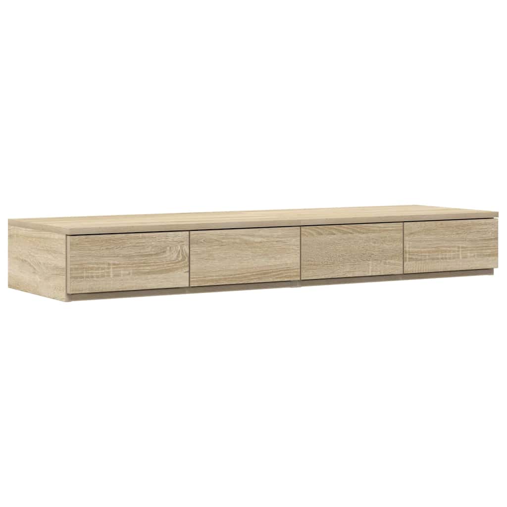 Bedlades Sonoma Eiken 120 x 36,5 x 16,5 cm Bewerkt hout is nu te koop bij PeponiXL, paradijselijk wonen!