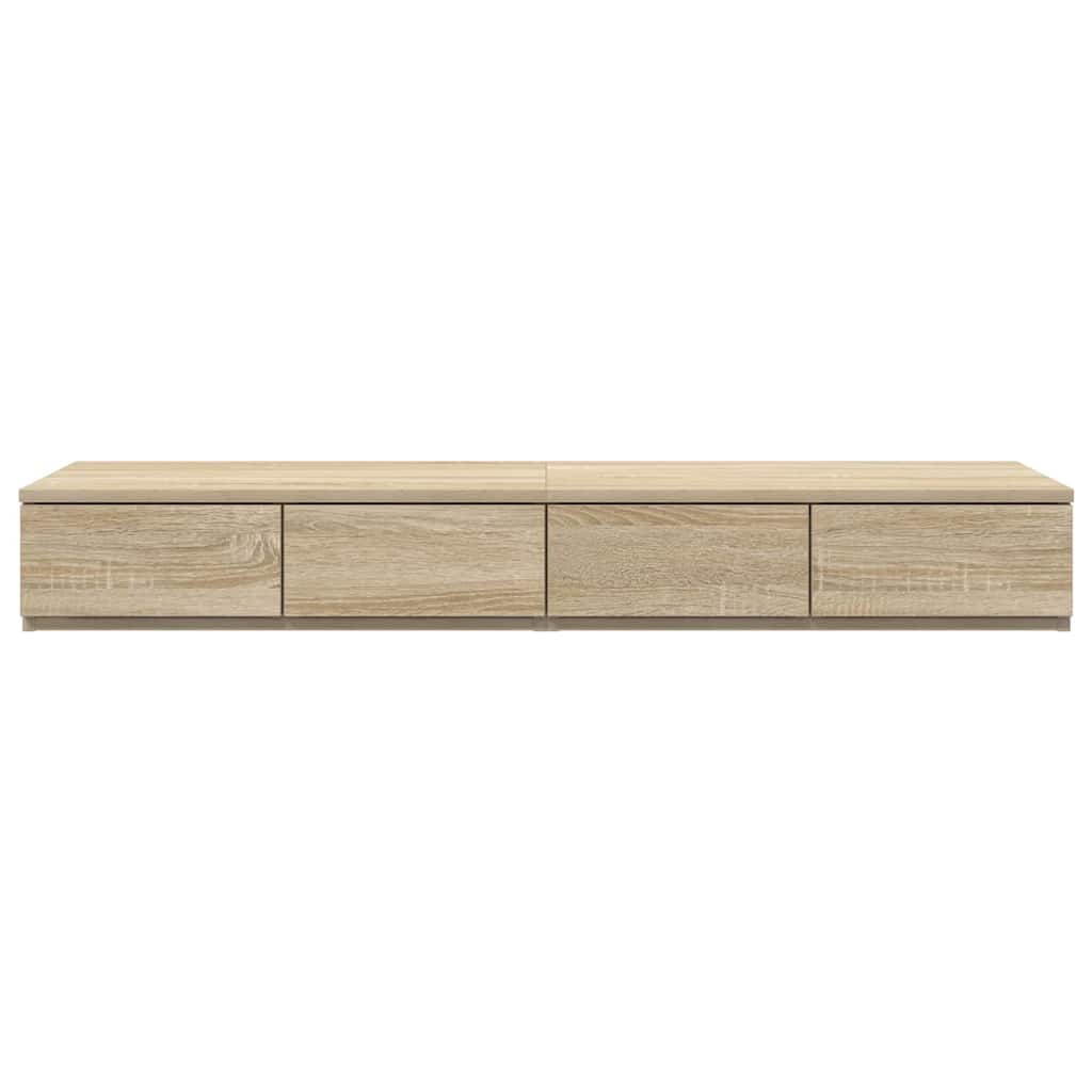 Bedlades Sonoma Eiken 120 x 36,5 x 16,5 cm Bewerkt hout is nu te koop bij PeponiXL, paradijselijk wonen!