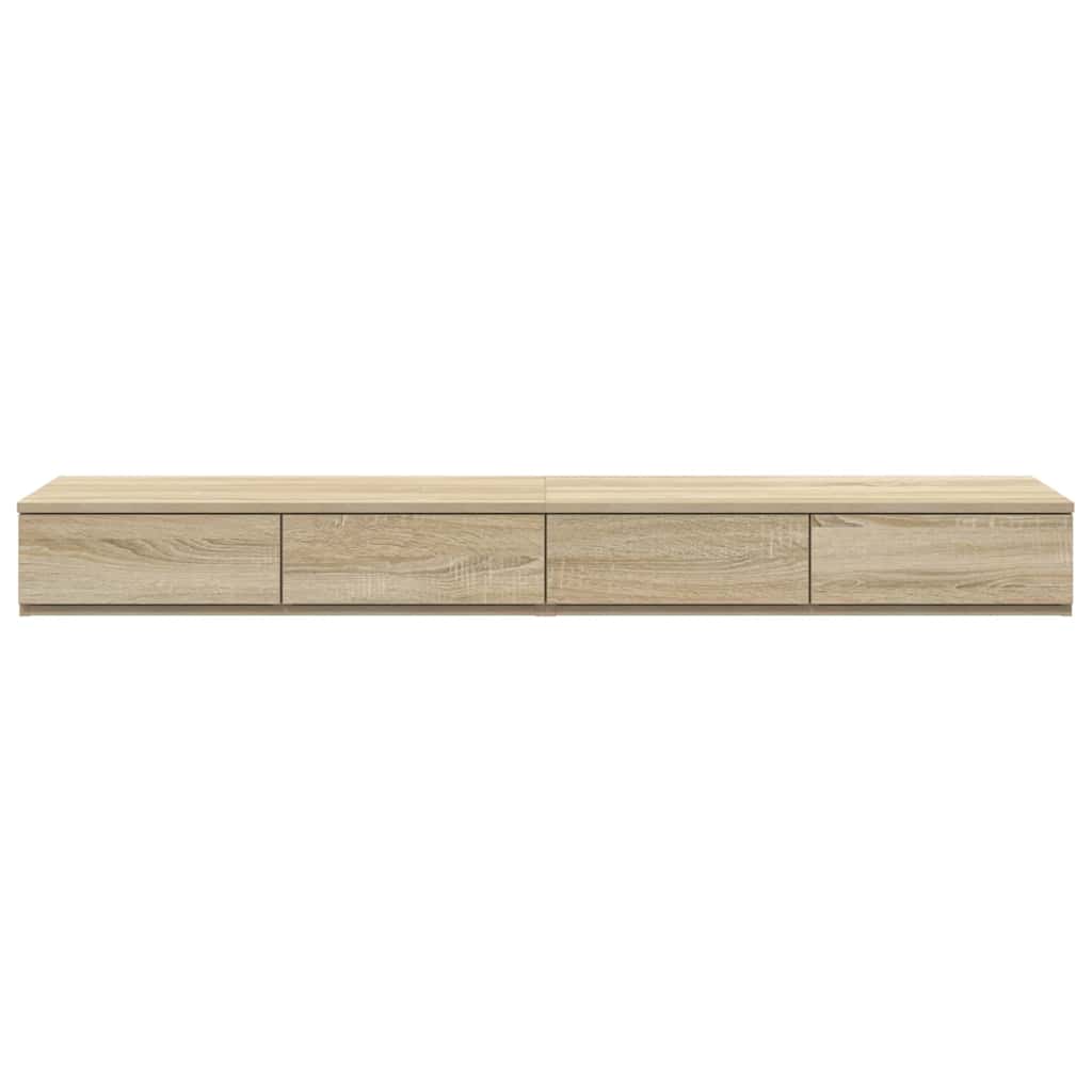 Bedlades Sonoma Eiken 140 x 36,5 x 16,5 cm Bewerkt hout is nu te koop bij PeponiXL, paradijselijk wonen!