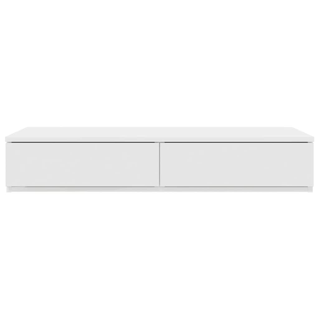 Bedlades met lade Wit 75 x 36,5 x 16,5 cm Bewerkt hout is nu te koop bij PeponiXL, paradijselijk wonen!