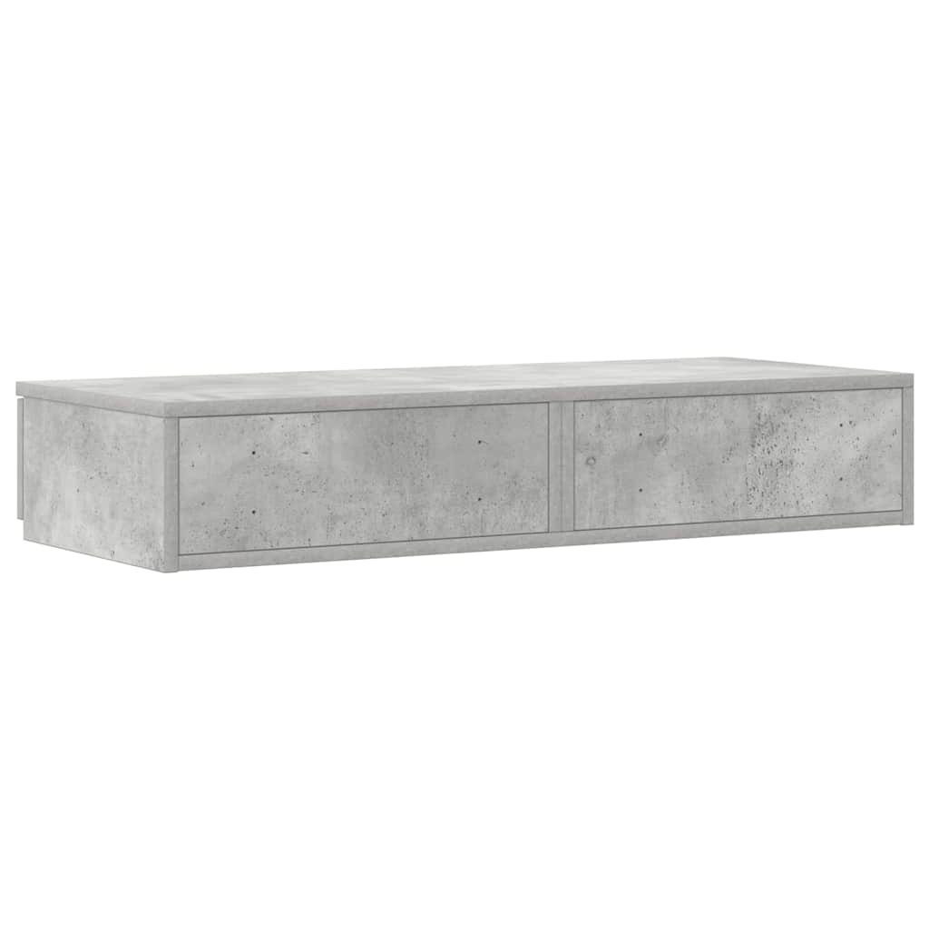 Bedlades met lade Beton Grijs 75 x 36,5 x 16,5 cm Bewerkt hout is nu te koop bij PeponiXL, paradijselijk wonen!