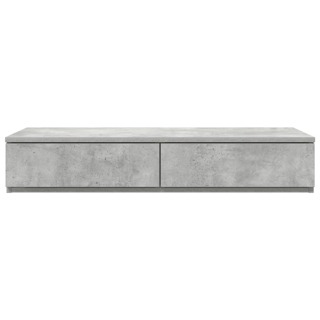 Bedlades met lade Beton Grijs 75 x 36,5 x 16,5 cm Bewerkt hout is nu te koop bij PeponiXL, paradijselijk wonen!