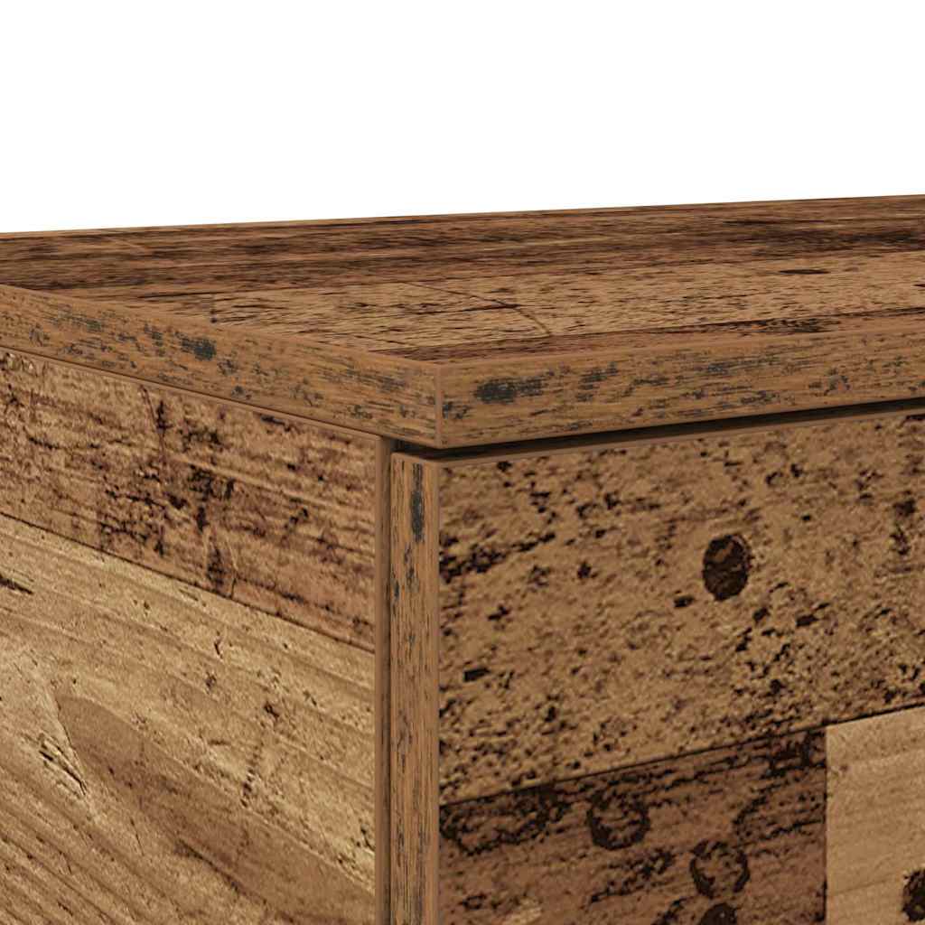 Bedlades met lade Oudhout 160 x 36,5 x 16,5 cm Bewerkt hout is nu te koop bij PeponiXL, paradijselijk wonen!