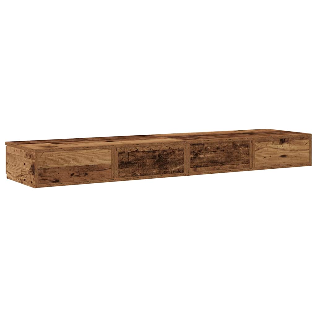 Bedlades met lade Oudhout 160 x 36,5 x 16,5 cm Bewerkt hout is nu te koop bij PeponiXL, paradijselijk wonen!