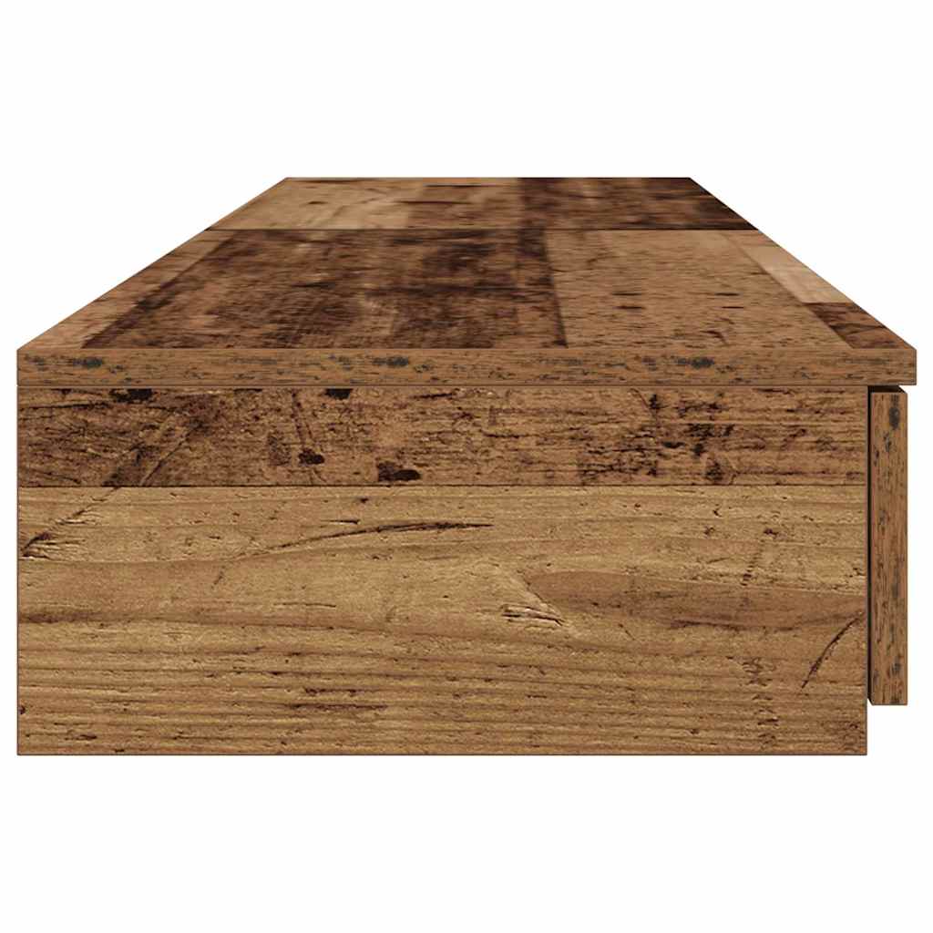 Bedlades met lade Oudhout 160 x 36,5 x 16,5 cm Bewerkt hout is nu te koop bij PeponiXL, paradijselijk wonen!