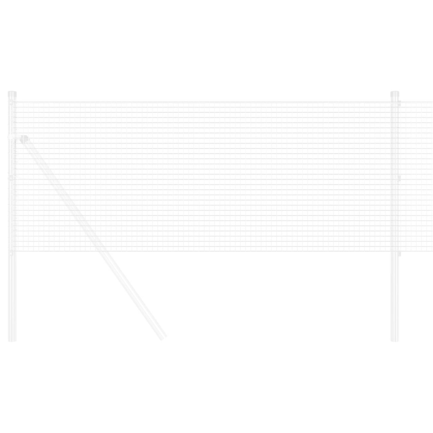 Gelaste draadhek Zilver 0.8 x 10 m is nu te koop bij PeponiXL, paradijselijk wonen!