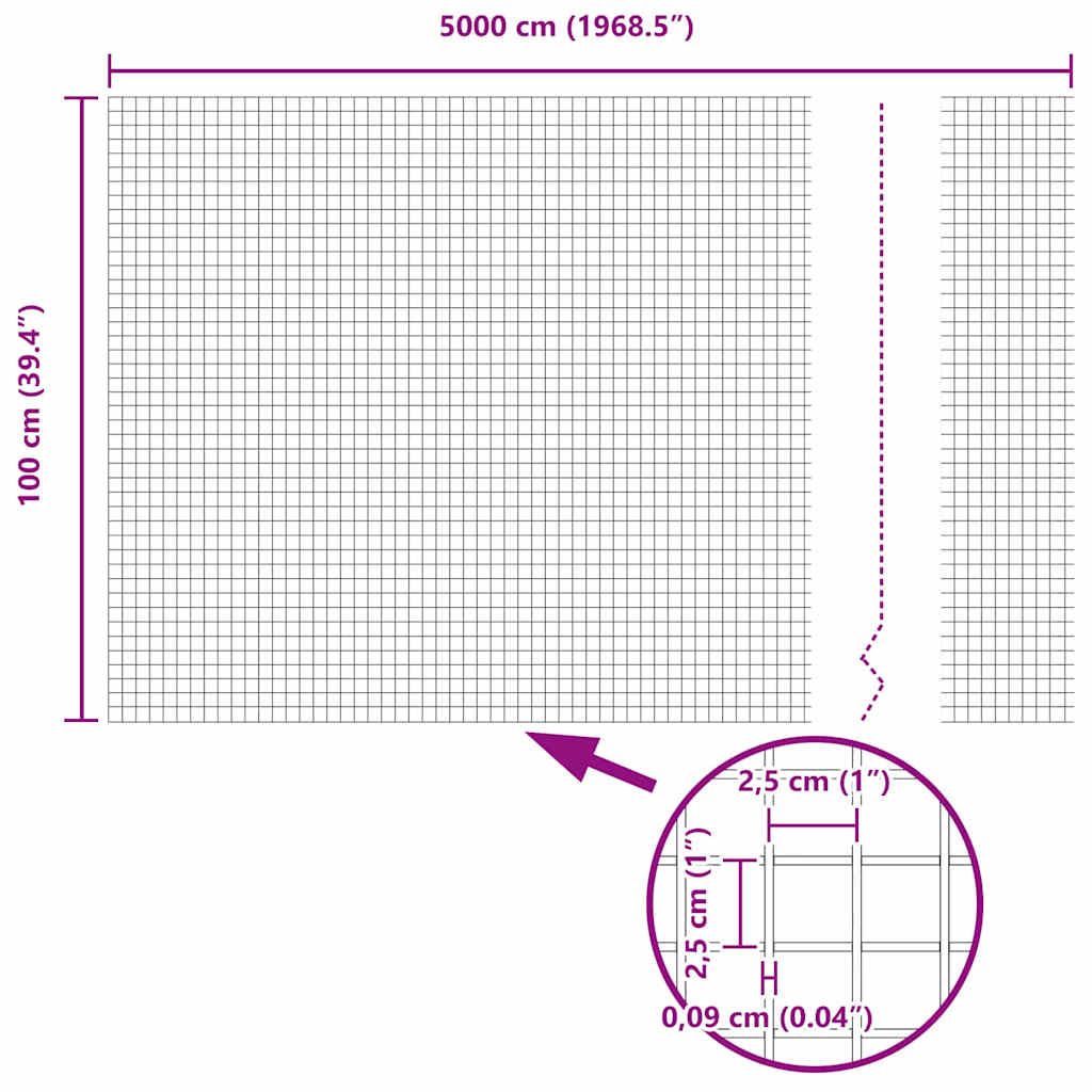 Gelaste draadhek Grijs 1 x 50 m is nu te koop bij PeponiXL, paradijselijk wonen!