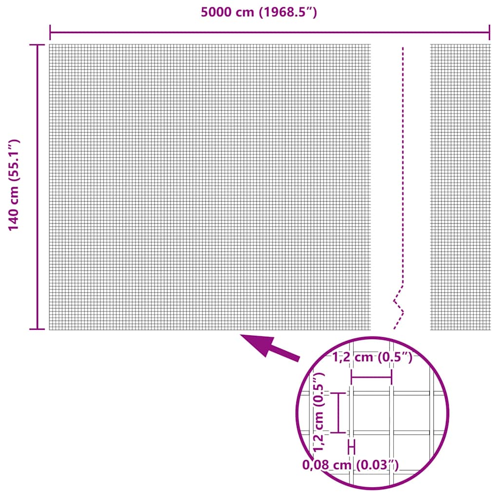 Gelaste draadhek Grijs 1.4 x 50 m is nu te koop bij PeponiXL, paradijselijk wonen!
