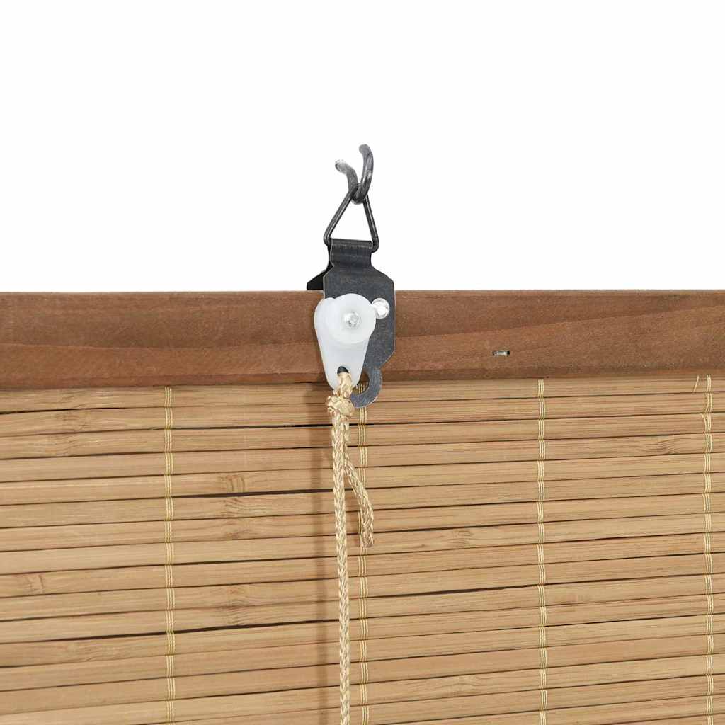 Rolgordijn met gordijnen Bruin 80 x 160 cm Bamboe is nu te koop bij PeponiXL, paradijselijk wonen!