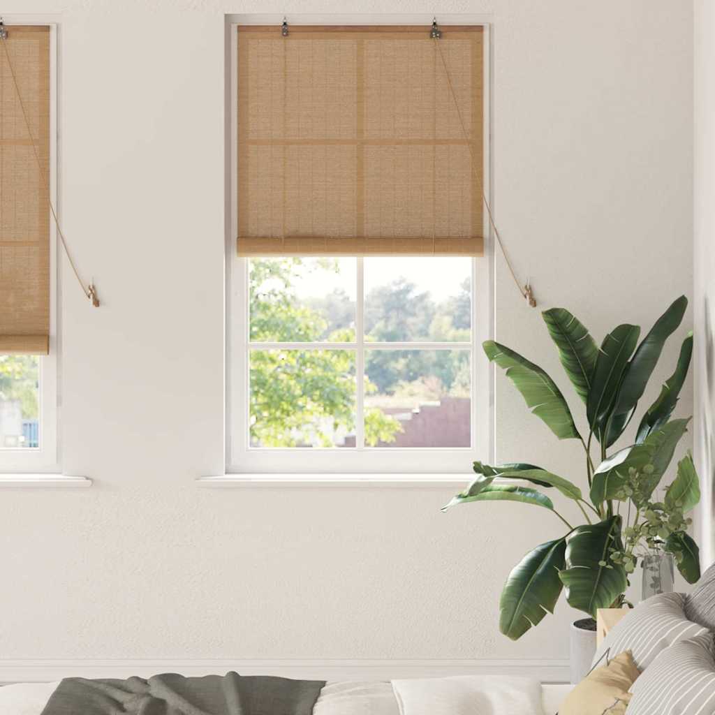 Rolgordijn Bruin 80 x 220 cm Bamboe is nu te koop bij PeponiXL, paradijselijk wonen!