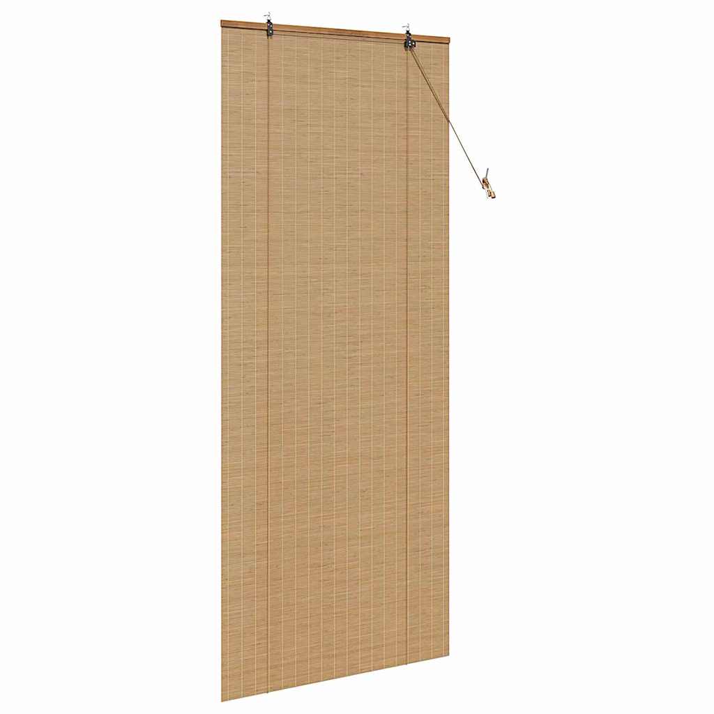 Rolgordijn met gordijnen Bruin 90 x 220 cm Bamboe is nu te koop bij PeponiXL, paradijselijk wonen!