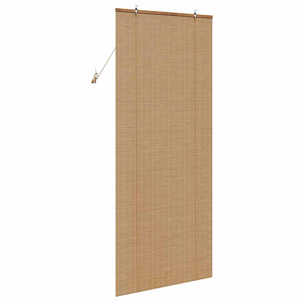 Rolgordijn met gordijnen Bruin 90 x 220 cm Bamboe is nu te koop bij PeponiXL, paradijselijk wonen!
