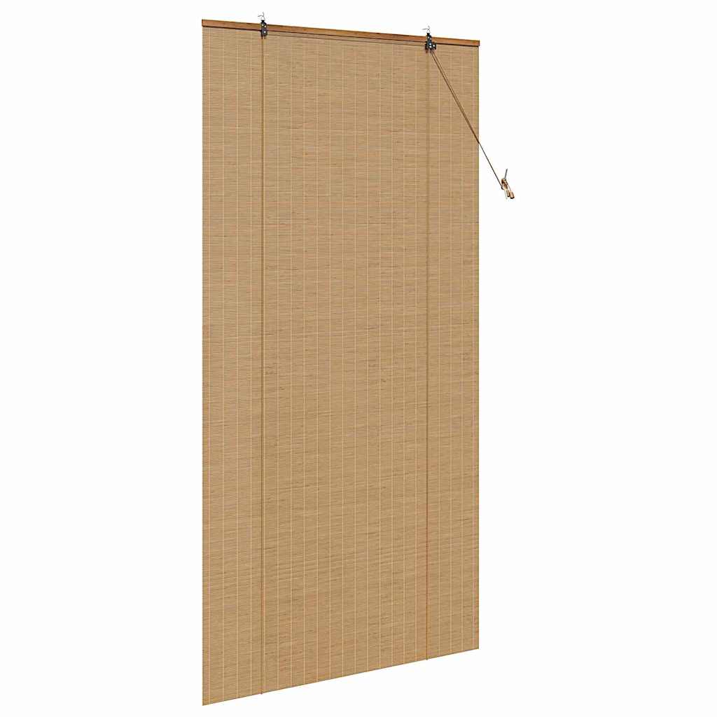 Rolgordijn met gordijnen Bruin 110 x 220 cm Bamboe is nu te koop bij PeponiXL, paradijselijk wonen!