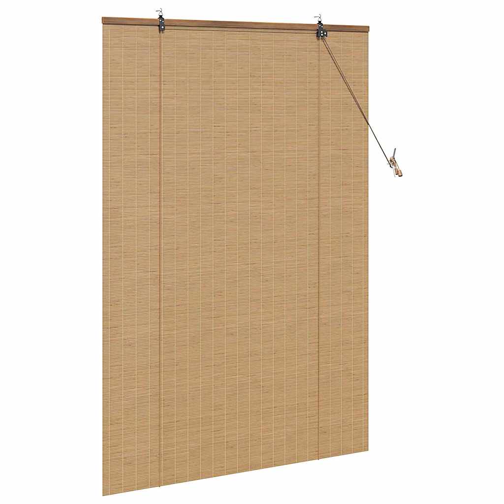 Rolgordijn met gordijnen Bruin 120 x 160 cm Bamboe is nu te koop bij PeponiXL, paradijselijk wonen!