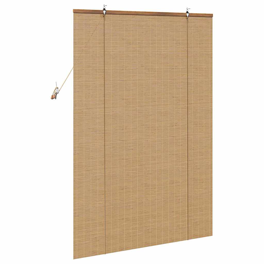 Rolgordijn met gordijnen Bruin 120 x 160 cm Bamboe is nu te koop bij PeponiXL, paradijselijk wonen!