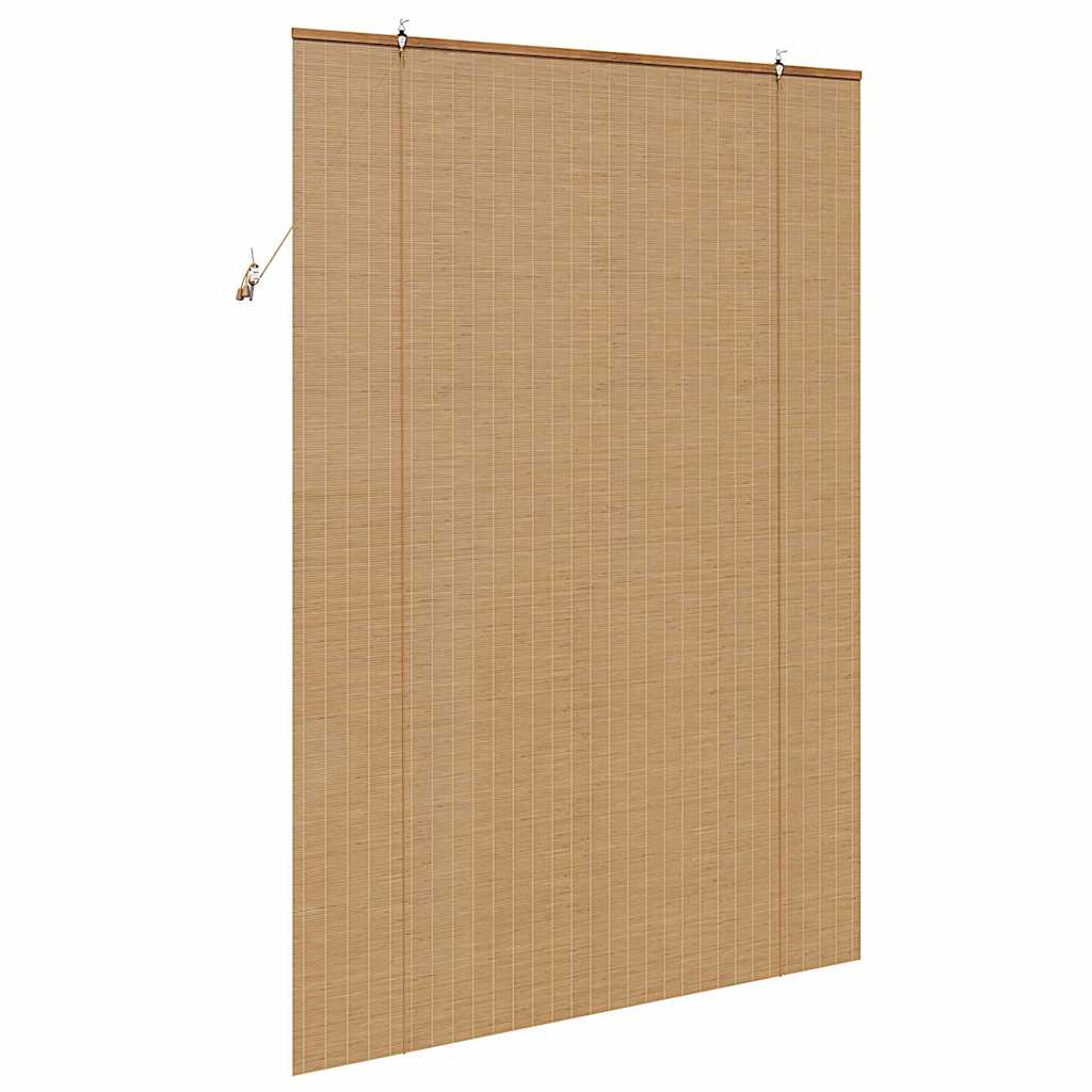Rolgordijn met gordijnen Bruin 140 x 220 cm Bamboe is nu te koop bij PeponiXL, paradijselijk wonen!