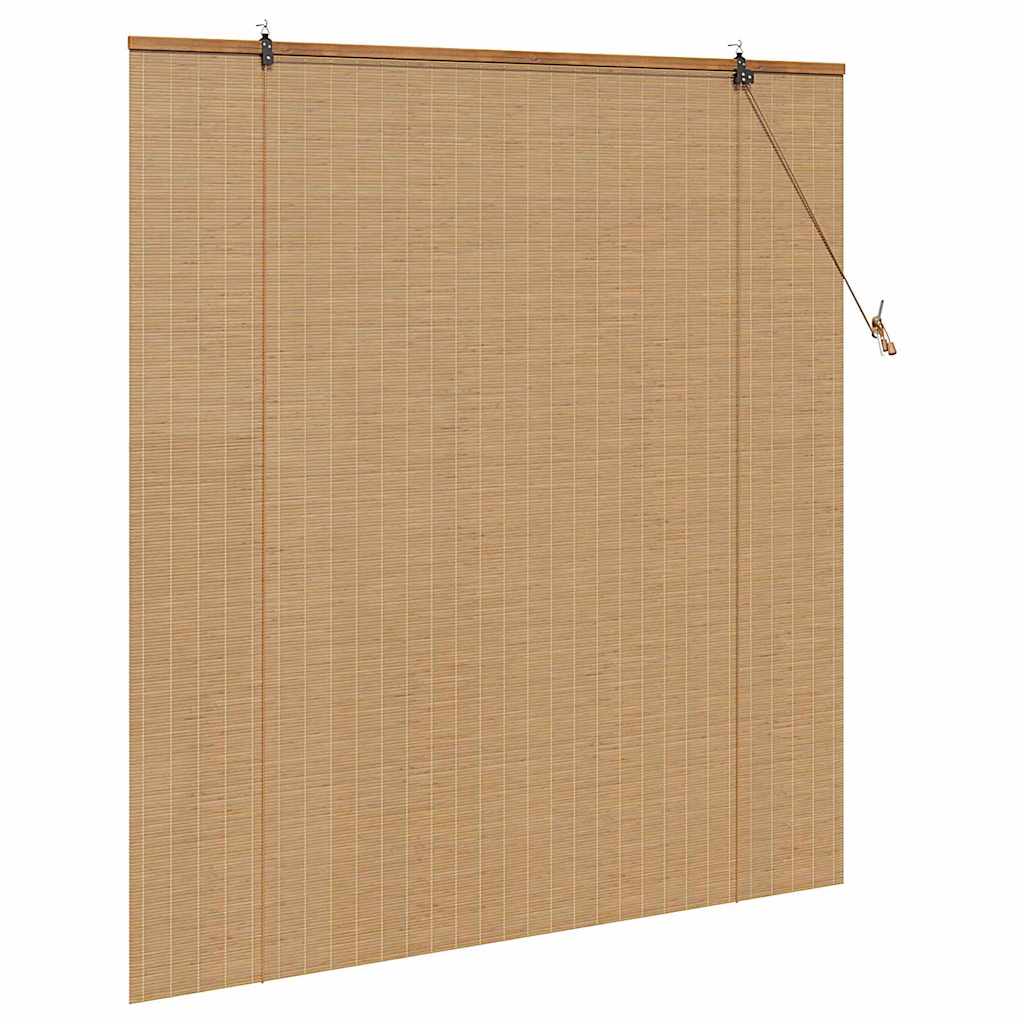 Rolgordijn met gordijnen Bruin 150 x 160 cm Bamboe is nu te koop bij PeponiXL, paradijselijk wonen!