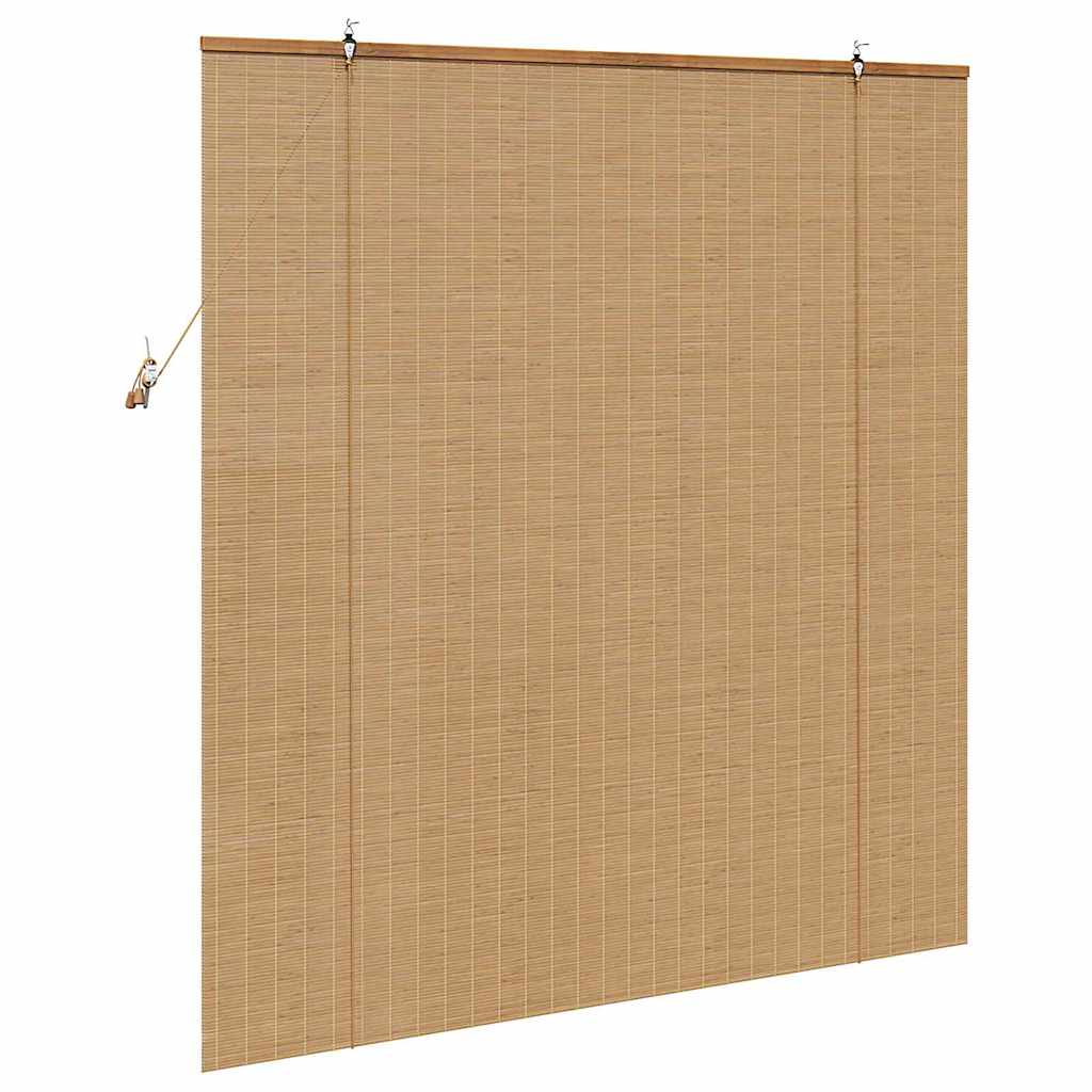 Rolgordijn met gordijnen Bruin 150 x 160 cm Bamboe is nu te koop bij PeponiXL, paradijselijk wonen!