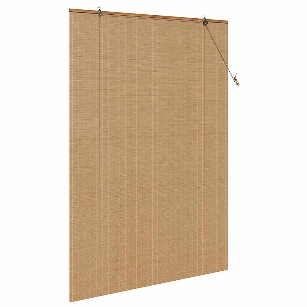 Rolgordijn met gordijnen Bruin 150 x 220 cm Bamboe is nu te koop bij PeponiXL, paradijselijk wonen!