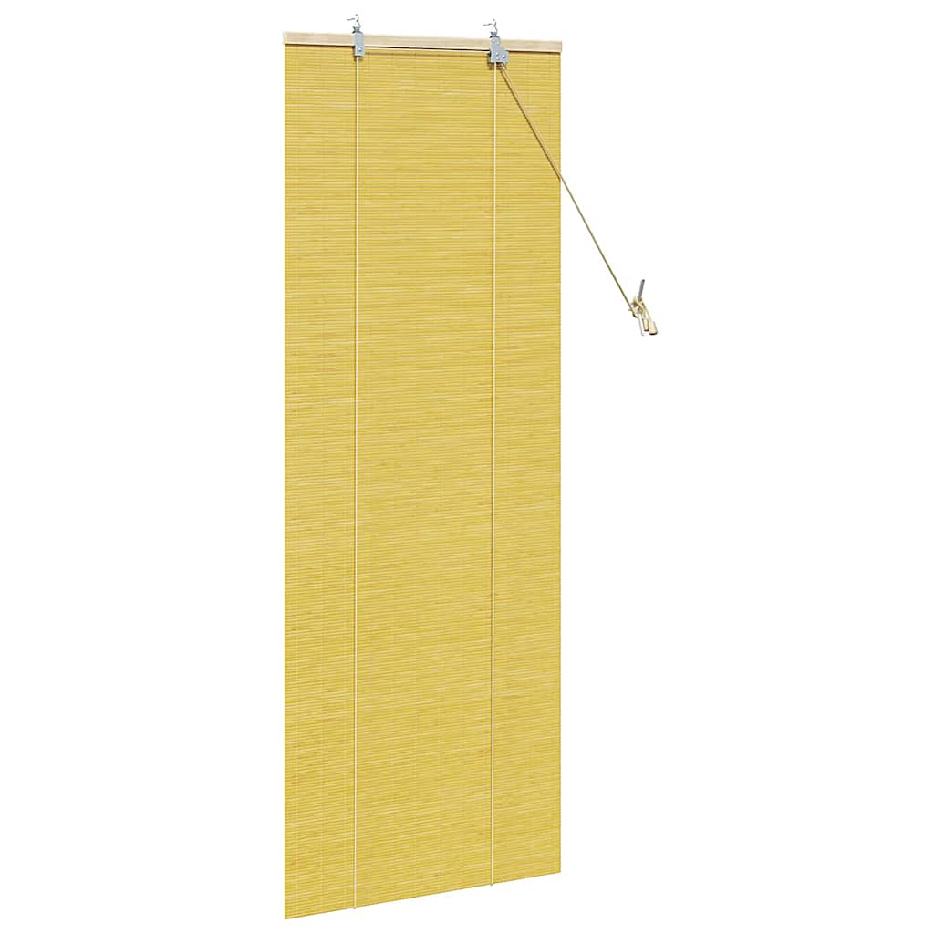 Rolgordijn met gordijnen Geel 60 x 160 cm Bamboe is nu te koop bij PeponiXL, paradijselijk wonen!