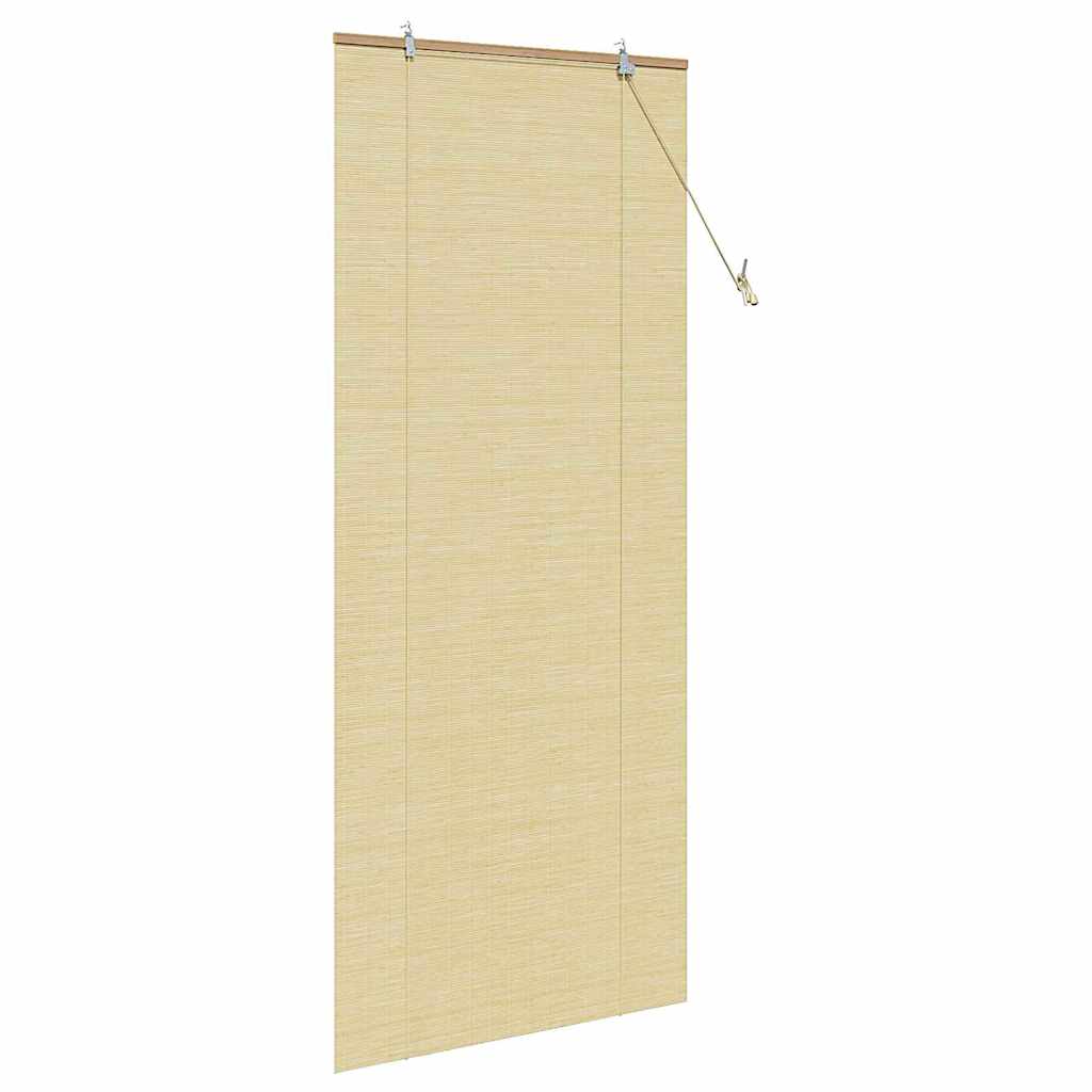 Rolgordijn met gordijnen Natuur 80 x 220 cm Bamboe is nu te koop bij PeponiXL, paradijselijk wonen!