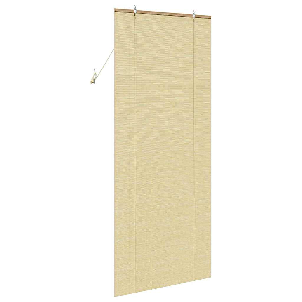 Rolgordijn met gordijnen Natuur 80 x 220 cm Bamboe is nu te koop bij PeponiXL, paradijselijk wonen!