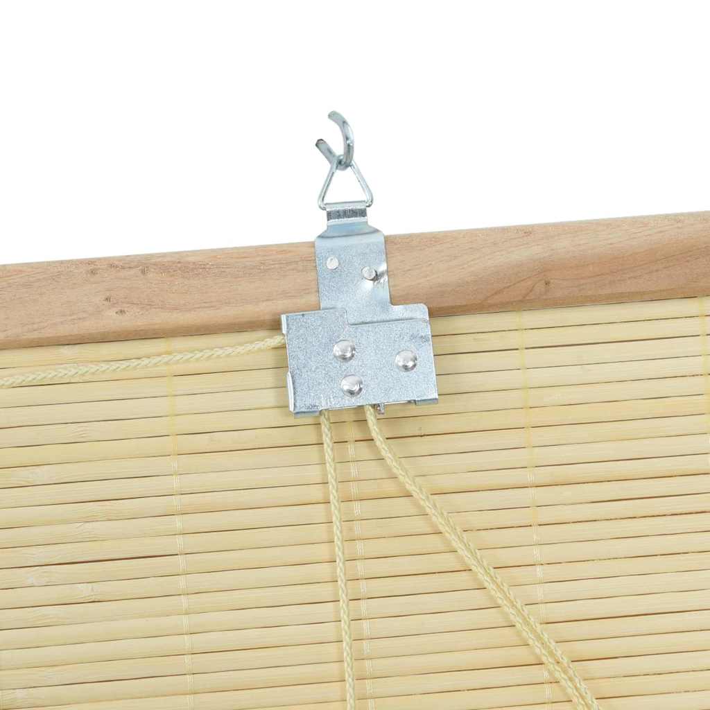 Rolgordijn met gordijnen Natuur 90 x 220 cm Bamboe is nu te koop bij PeponiXL, paradijselijk wonen!