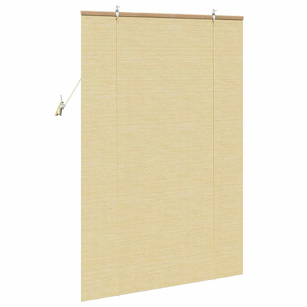Rolgordijn met gordijnen Natuur 120 x 160 cm Bamboe is nu te koop bij PeponiXL, paradijselijk wonen!