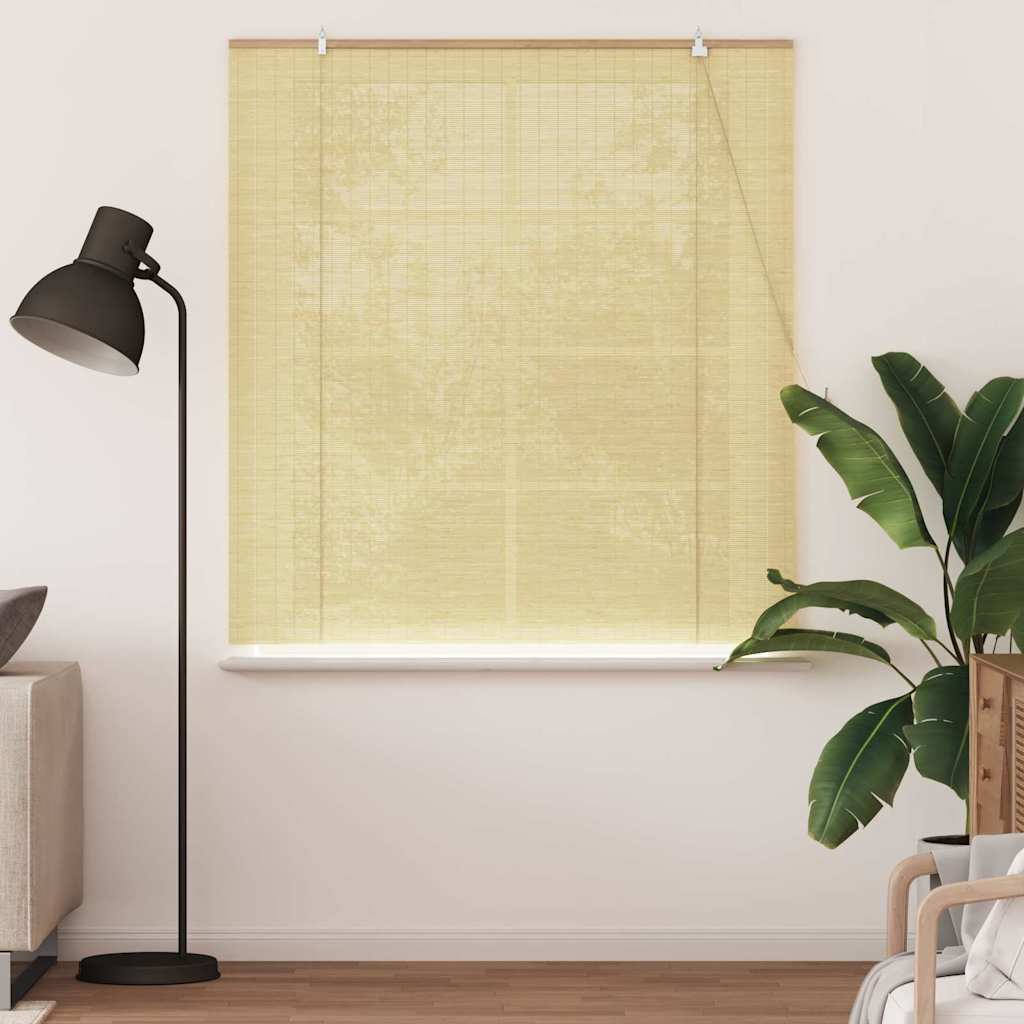 Rolgordijn met gordijnen Natuur 140 x 160 cm Bamboe is nu te koop bij PeponiXL, paradijselijk wonen!