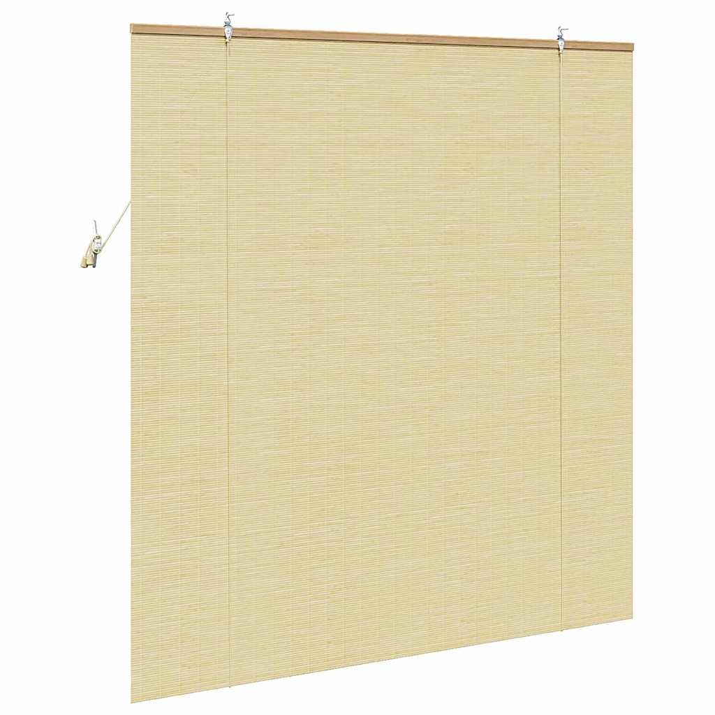 Rolgordijn met gordijnen Natuur 140 x 160 cm Bamboe is nu te koop bij PeponiXL, paradijselijk wonen!