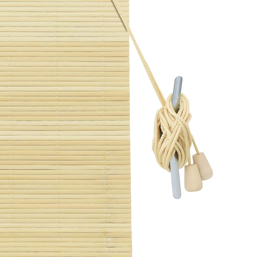 Rolgordijn met gordijnen Natuur 150 x 160 cm Bamboe is nu te koop bij PeponiXL, paradijselijk wonen!