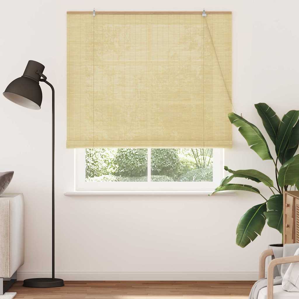 Rolgordijn met gordijnen Natuur 150 x 220 cm Bamboe is nu te koop bij PeponiXL, paradijselijk wonen!