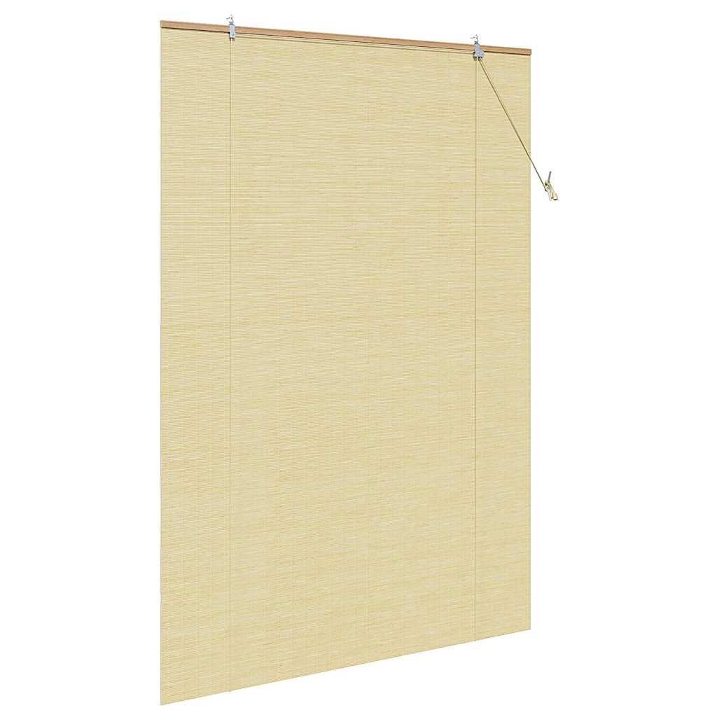 Rolgordijn met gordijnen Natuur 150 x 220 cm Bamboe is nu te koop bij PeponiXL, paradijselijk wonen!