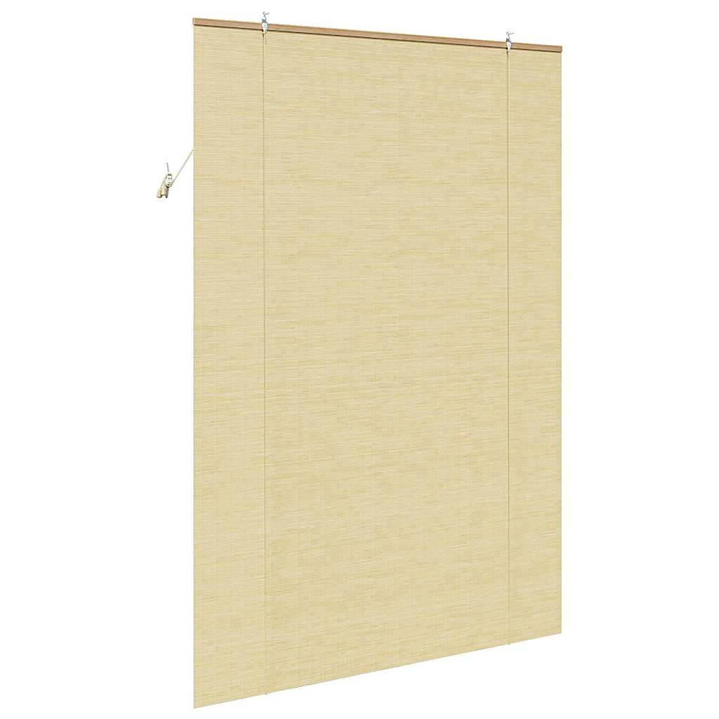 Rolgordijn met gordijnen Natuur 150 x 220 cm Bamboe is nu te koop bij PeponiXL, paradijselijk wonen!