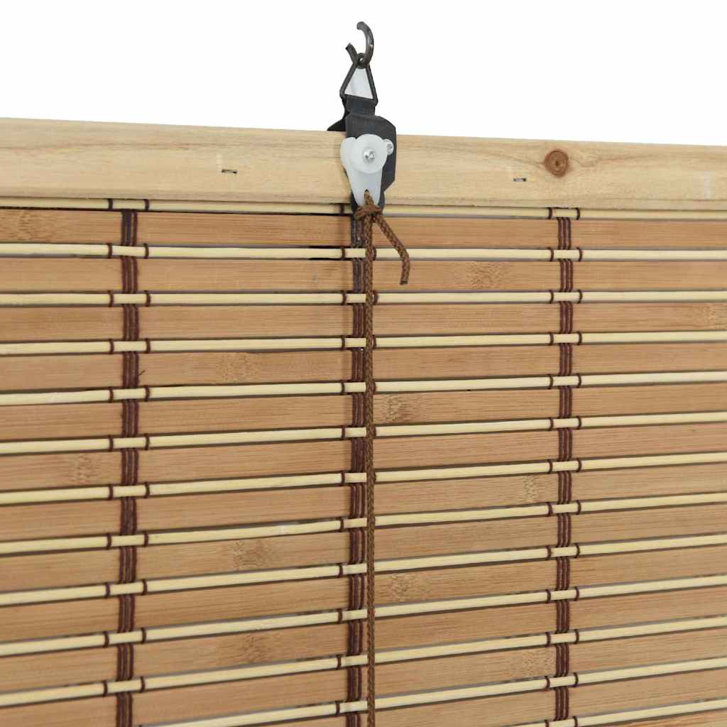 Rolgordijn met gordijnen Natuur 140 x 160 cm Bamboe is nu te koop bij PeponiXL, paradijselijk wonen!