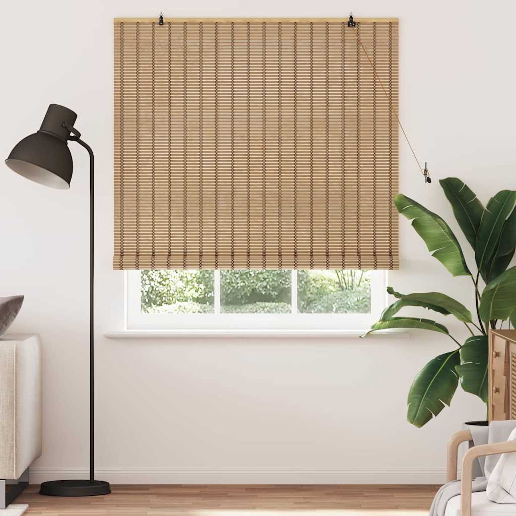 Rolgordijn met gordijnen Natuur 150 x 220 cm Bamboe is nu te koop bij PeponiXL, paradijselijk wonen!