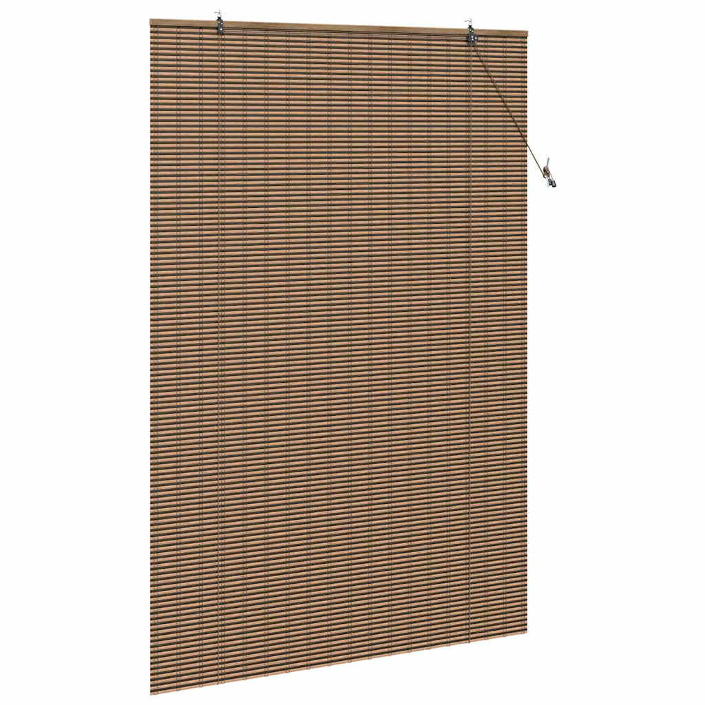 Rolgordijn met gordijnen Bruin 150 x 220 cm Bamboe is nu te koop bij PeponiXL, paradijselijk wonen!