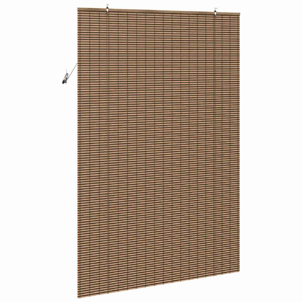 Rolgordijn met gordijnen Bruin 150 x 220 cm Bamboe is nu te koop bij PeponiXL, paradijselijk wonen!