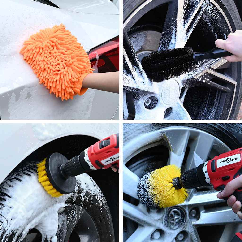 Auto Borstelset Multikleur poly rattan is nu te koop bij PeponiXL, paradijselijk wonen!