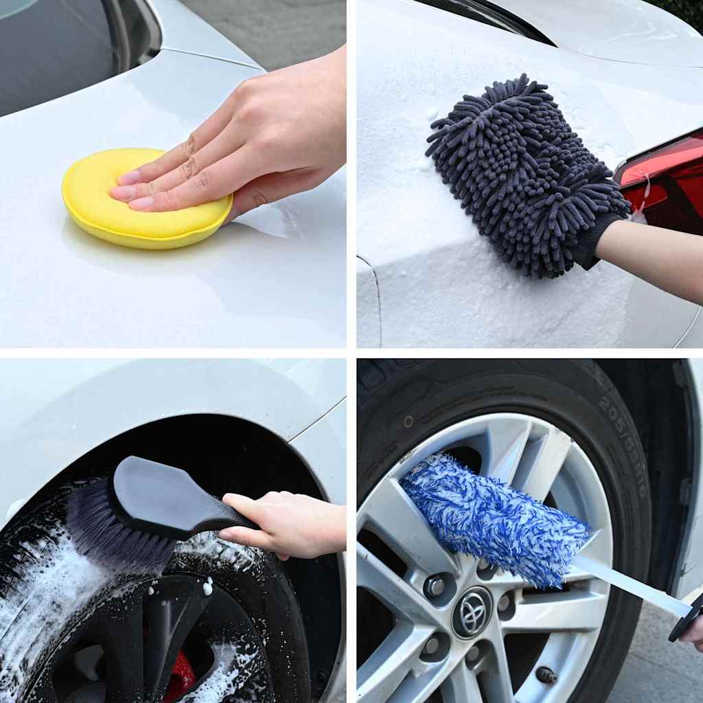 Auto Borstelset Multikleur poly rattan is nu te koop bij PeponiXL, paradijselijk wonen!