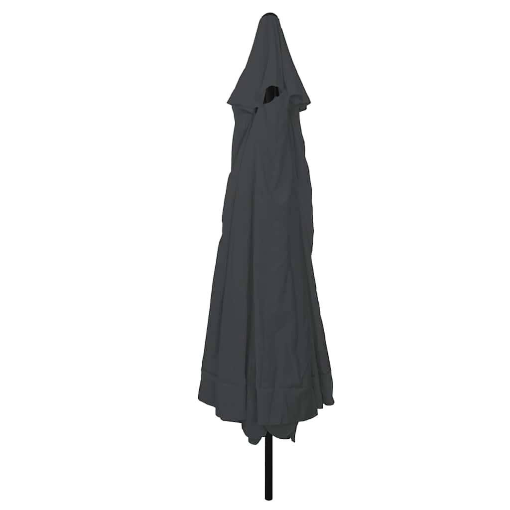 Tuinparasol Antraciet 394 x 394 x 248 cm Polyester en staal is nu te koop bij PeponiXL, paradijselijk wonen!