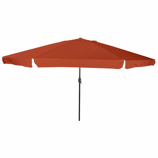 Tuinparasol Terracotta 394 x 394 x 248 cm Polyester en staal is nu te koop bij PeponiXL, paradijselijk wonen!
